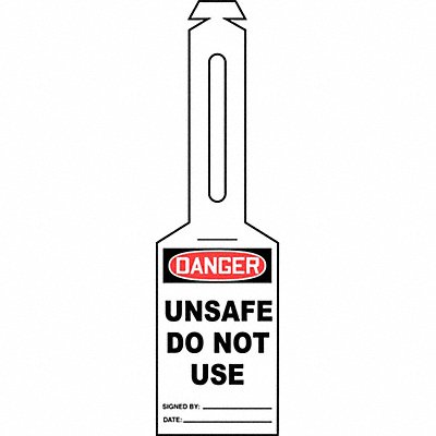 ACCUFORM TAL310 Loop n Strap Danger Tag 5 1/4in H PK25
