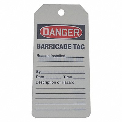 GRAINGER 43Z238 Danger Tag By The Roll 6 1/4in H PK100