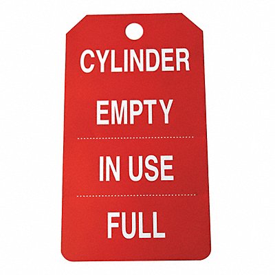 GRAINGER 43Z329 Cylindr Tag 5 3/4in H 3 1/4in W PVC PK25