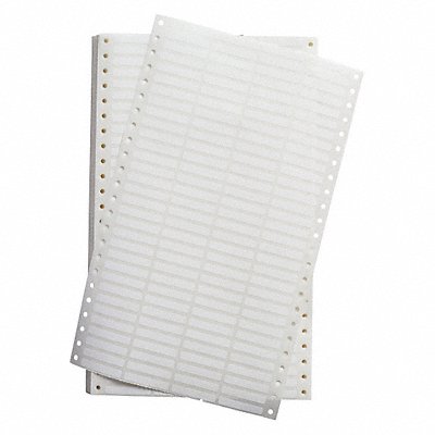 BRADY BCDAT86195 Dot Matrix Labels 1.5 W x 0.25 H Wht