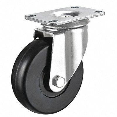 GRAINGER P12SR050BP3 Standard Plate Castor Swivel 200 lb.