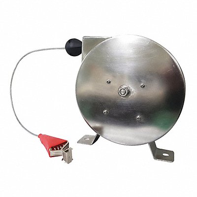SPEEDAIRE 440G05 Cable Reel 50 ft Stainless Steel Silver