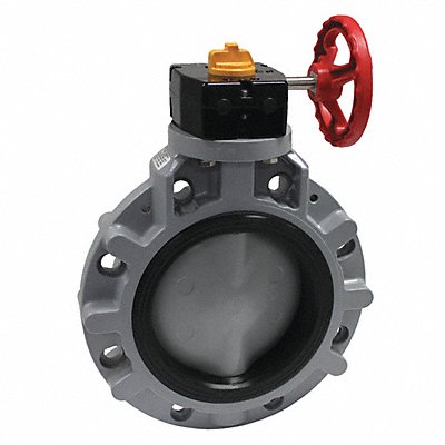 ASAHI 173883040 Valve Wafer CPVC 4 Pipe Sz Gear Handle