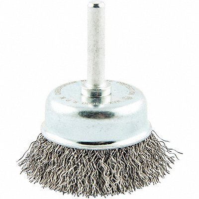 GRAINGER 66254442963 Cup Brush Wire 0.012 Dia Carbon Steel