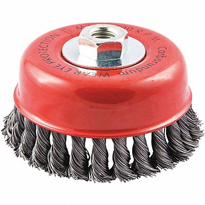 GRAINGER 66254442955 Cup Brush Wire 0.020 Dia Carbon Steel