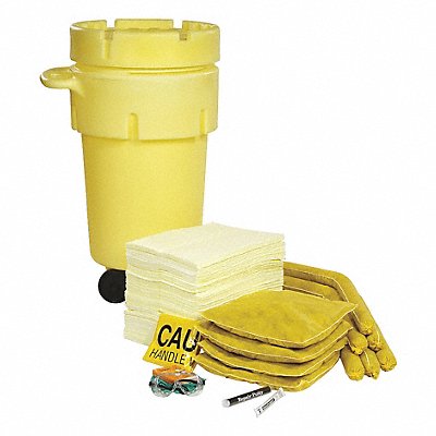 SPILLTECH SPKHZ50WD Spill Kit Wheeled Drum Chemical/Hazmat