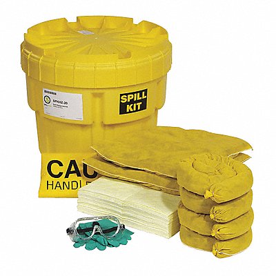 SPILLTECH SPKHZ20 Spill Kit Drum Chemical/Hazmat 19 H