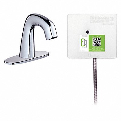CHICAGO FAUCETS EQA12C11ABCP Mid Arc Chrome Chicago Faucets EQ Curved