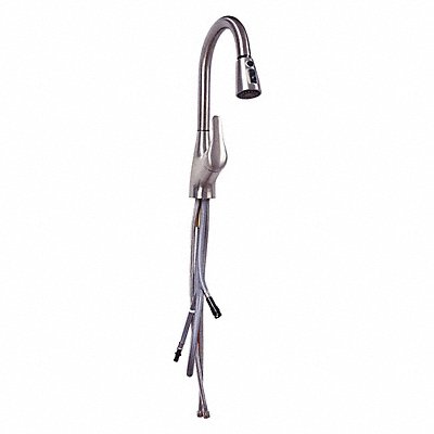 EZ-FLO 10389 Gooseneck Pull Out Brushed Nickel EZ-FLO