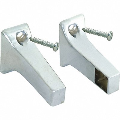 GRAINGER 15151 Towel Bar Brackets Zinc 1 3/8 in H PR