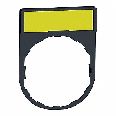 SCHNEIDER ELECTRIC ZBY4101 Legnd Plate Wht/Yellow/Blk/Yellow Rectangle