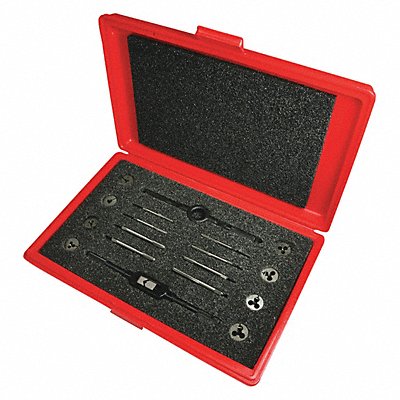 GREENFIELD THREADING 420359 Tap/Die Set 10pc UNC UNF