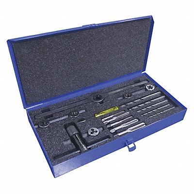 GREENFIELD THREADING 420368 Drill/Tap/Die Set 15pc HSS