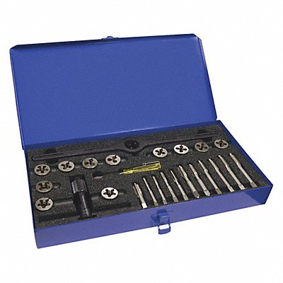 GREENFIELD THREADING 423004 Tap/Die Set 25pc UNC UNF NPT