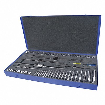 GREENFIELD THREADING 423005 Tap/Die Set 49pc UNC UNF UNS NPT