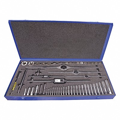 GREENFIELD THREADING 423006 Tap/Die Set 52pc UNC UNF UNS NPT