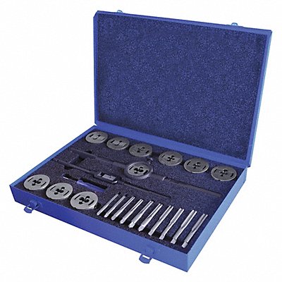 GREENFIELD THREADING 423162 Tap/Die Set 23pc UNC UNF
