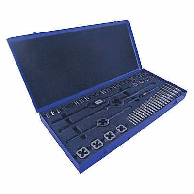 GREENFIELD THREADING 423165 Tap/Die Set 44pc UNC UF UNS