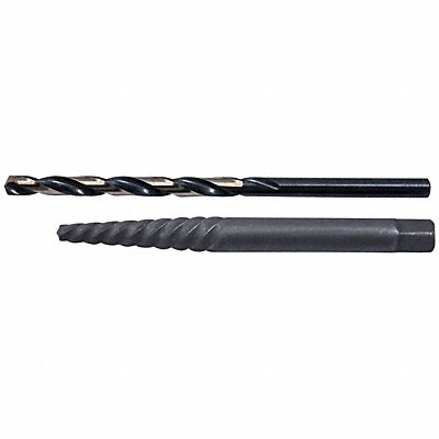CLE-LINE C22312 Screw Extractor Set 2pc HSS Plastic Tube