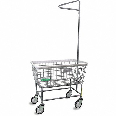 R B WIRE PRODUCTS INC. 200F91ANTI Wire Laundry Cart 600 lb Ld Cap. Grey