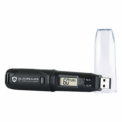 LASCAR EL21CFR2LCD Temperature Humidity Data Logger 4.96 D