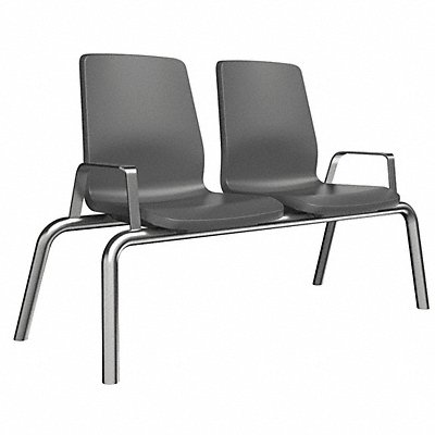 CORTECH 22BKB Structured Seating 2 Seats Black