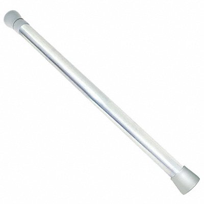 GRAINGER 15124 Shower Rod Zinc 72 in L White