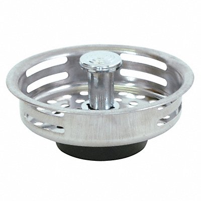 GRAINGER 30051 SS Repl Sink Basket 3-1/2in