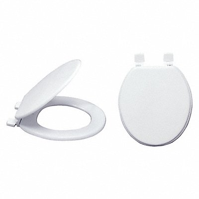 GRAINGER 65905 Toilet Seat Round Bowl Closed Front