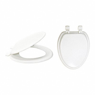 GRAINGER 65907 Toilet Seat Elongated Bowl Closed Front