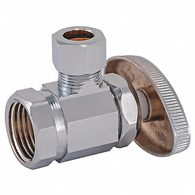 GRAINGER 04322LF Supply Stop 2-Way 1/2 Inlet 3/8 Outlet
