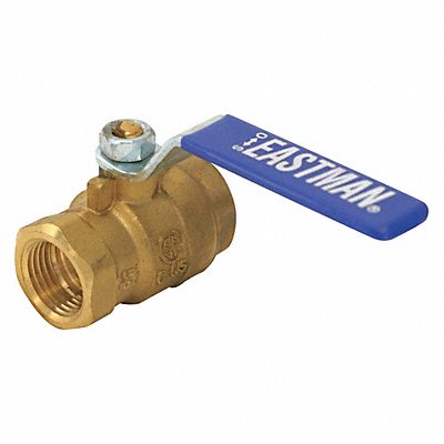 GRAINGER 20045LF Manual 2-Way Ball Valve IPS Brass