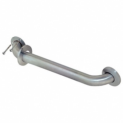 GRAINGER 15186 Grab Bar SS Unfinished 18 in L