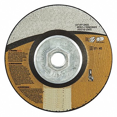 GRAINGER 66252830584 Depressed Centre Cut Off Wheel 5/8 -11CN ThreadHle