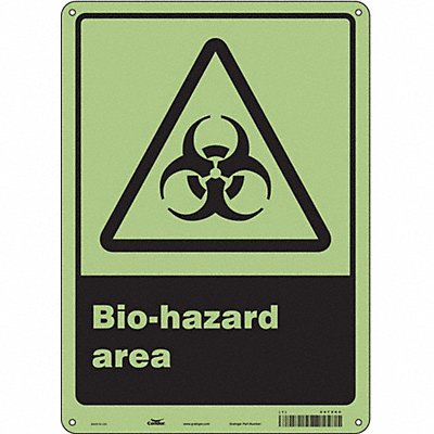 CONDOR 447V60 Safety Sign 14 inx10 in Polyethylene