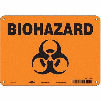 CONDOR 447V68 Safety Sign 7 inx10 in Vinyl