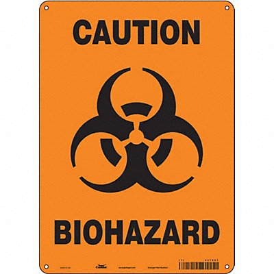 CONDOR 447X01 J8124 Safety Sign 14 inx10 in Polyethylene