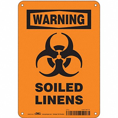CONDOR 447X71 Safety Sign 10 inx7 in Aluminum