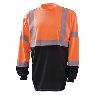 OCCUNOMIX LUXLSETPBKO3X Long Sleeve T-Shirt 3XL ANSI Class 3