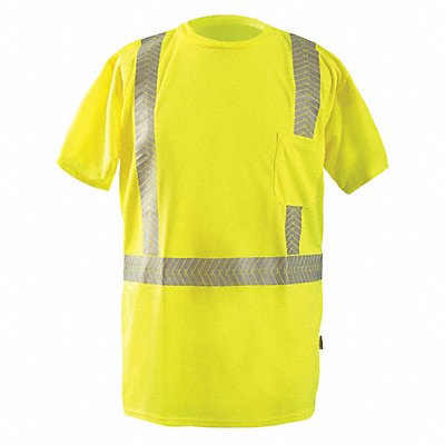 OCCUNOMIX LUXTSSP2BY5X J6323 Short Sleeve T-Shirt 5XL ANSI Class 2