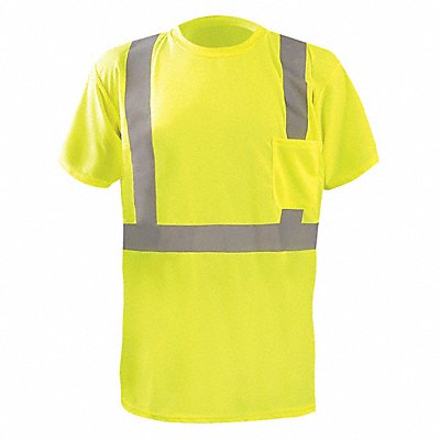 OCCUNOMIX LUXSSTP2BXY3X J6328 Short Sleeve T-Shirt 3XL ANSI Class 2