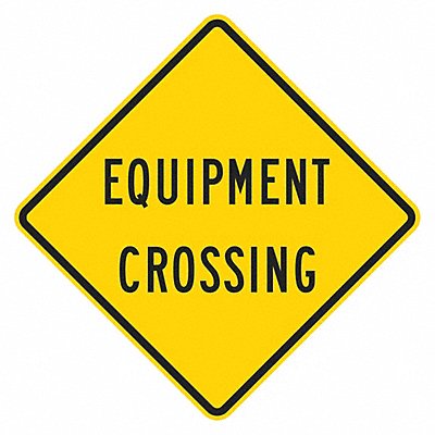 LYLE T11573DG12x12 Equipment Crossing Traffic Sign 12 x12