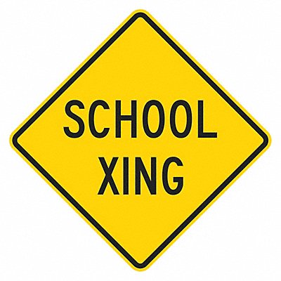 LYLE T11597DG12x12 School Crossing Traffic Sign 12 x 12