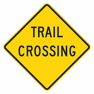 LYLE T11616EG12x12 Trail Crossing Traffic Sign 12 x 12