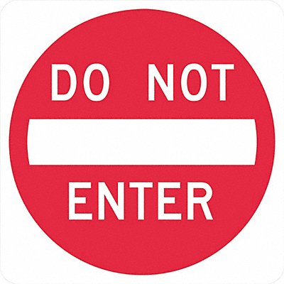 LYLE T11105DG12x12 Do Not Enter Traffic Sign 12 x 12