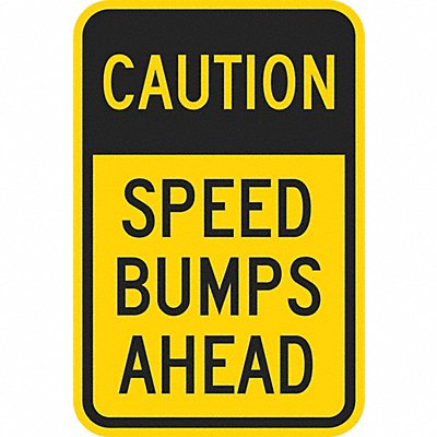 LYLE T11028DG12x18 Speed Bump Traffic Sign 18 x 12