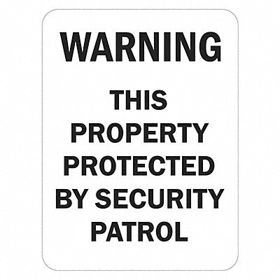 LYLE T11445EG12x18 Reflective Surveillance Warning Sign 18x12in