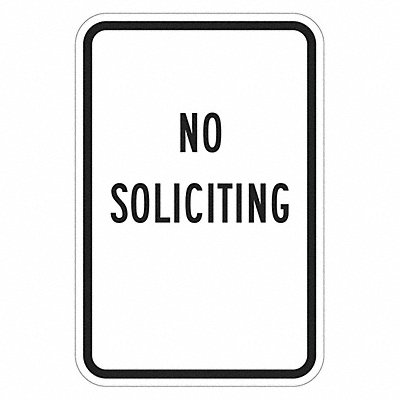 LYLE T12780DG12x18 Reflective No Trespassing Sign 18x12in Alum