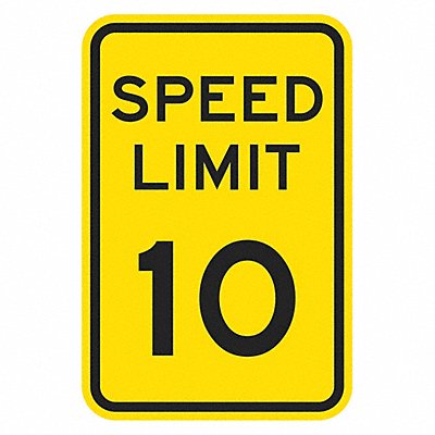 LYLE T15010EG18x24 Speed Limit Warning Traffic Sign 24 x18