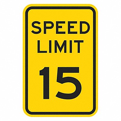 LYLE T15016HI12x18 Speed Limit Warning Traffic Sign 18 x12